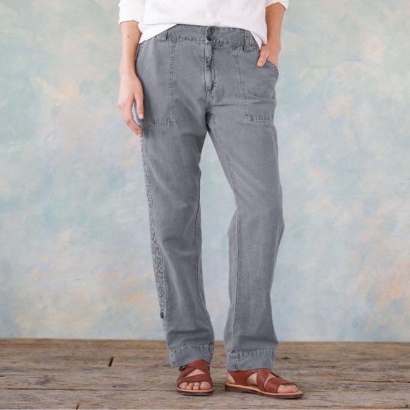 Sundance Organia Lace Pants Grey size 4 NWT - Picture 1 of 9